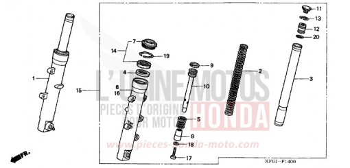 FRONT FORK FES2501 de 2001